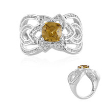 Yellow Zircon Silver Ring (de Melo)