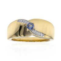 9K Benitoite Gold Ring (Amanda Adkins)