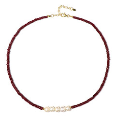 Ruby Silver Necklace