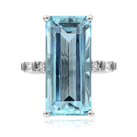 18K AAA Brazilian Aquamarine Gold Ring (AMAYANI)