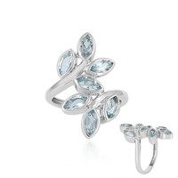 Sky Blue Topaz Silver Ring