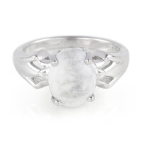 Howlite Silver Ring