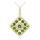 Russian Diopside Silver Necklace