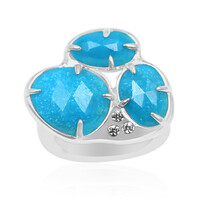 Kingman Turquoise Silver Ring (Anne Bever)