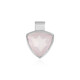 Rose Quartz Silver Pendant (MONOSONO COLLECTION)