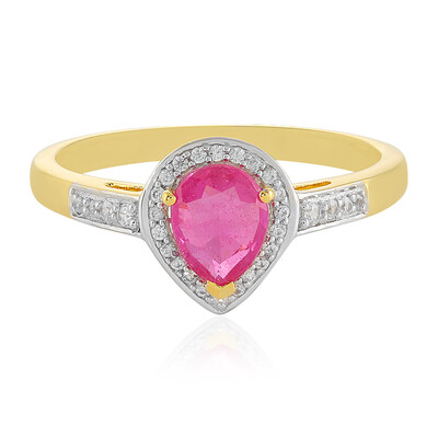 Madagascar Pink Sapphire Silver Ring