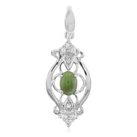 Imperial Chrysoprase Silver Pendant