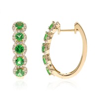 14K AAA Tsavorite Gold Earrings (CIRARI)