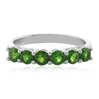 Russian Diopside Silver Ring