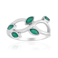 Green Onyx Silver Ring