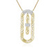 9K Zircon Gold Necklace (Ornaments by de Melo)