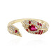 9K Rubellite Gold Ring