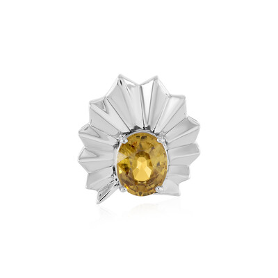 Yellow Zircon Silver Pendant (SAELOCANA)