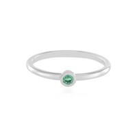 Colombian Emerald Silver Ring