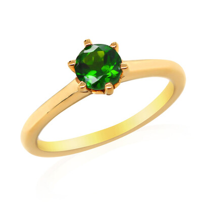 Russian Diopside Silver Ring