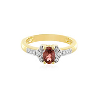 Pink Zircon Silver Ring