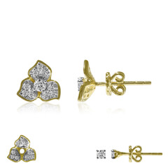 9K SI1 (G) Diamond Gold Earrings