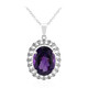 Moroccan Amethyst Silver Necklace