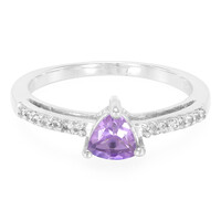 Rose de France Amethyst Silver Ring