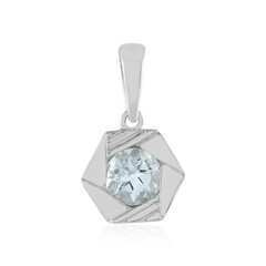 Brazilian Aquamarine Silver Pendant