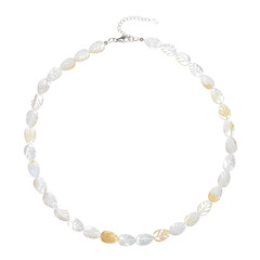 Mother of Pearl Silver Necklace