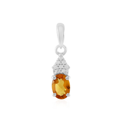 Citrine Silver Pendant