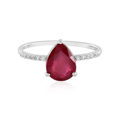 Bemainty Ruby Silver Ring