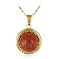 Sunstone Silver Necklace