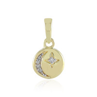 I2 (I) Diamond Silver Pendant