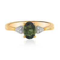 9K Green Queensland Sapphire Gold Ring (Mark Tremonti)