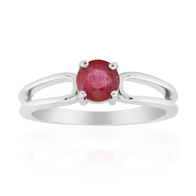 Bemainty Ruby Silver Ring