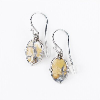 Maligano Jasper Silver Earrings