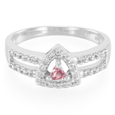 Pink Cuprian Tourmaline Silver Ring