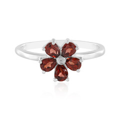 Mozambique Garnet Silver Ring