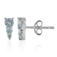 Sky Blue Topaz Silver Earrings