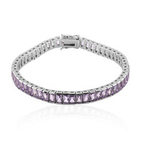 Bolivian Amethyst Silver Bracelet