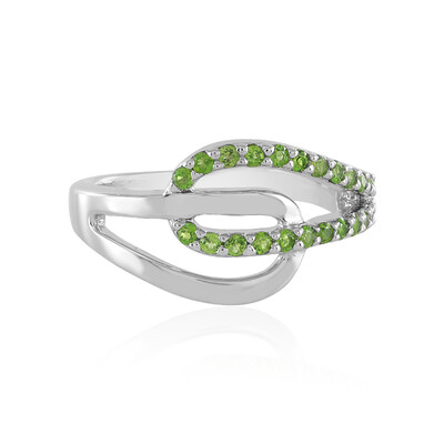 Russian Diopside Silver Ring