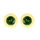 Russian Diopside Silver Earrings