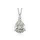 White Topaz Silver Pendant