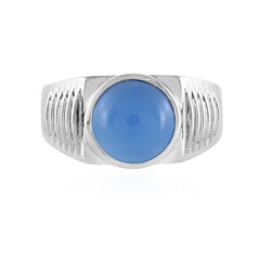 Blue Chalcedony Silver Ring