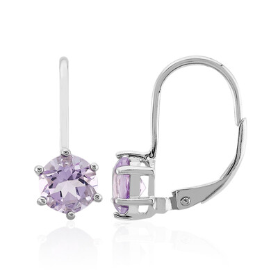 Bolivian Amethyst Silver Earrings