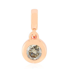 9K VS1 Argyle Rose De France Diamond Gold Pendant