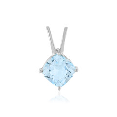 Sky Blue Topaz Silver Pendant