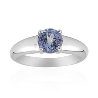 Unheated Tanzanite Silver Ring