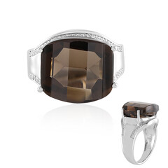 Smoky Quartz Silver Ring