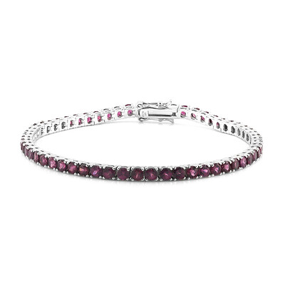 Rhodolite Silver Bracelet