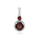 Mozambique Garnet Silver Pendant