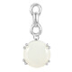 White Moonstone Silver Pendant