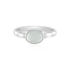 Aqua Chalcedony Silver Ring