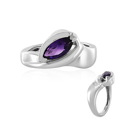 Siberian Amethyst Silver Ring